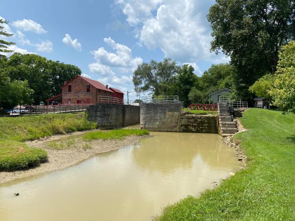 Whitewater Canal lock 25 in Metamora