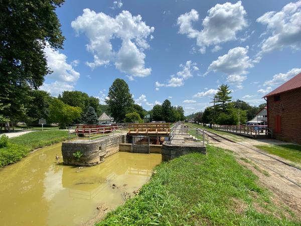 Whitewater Canal lock 25 in Metamora