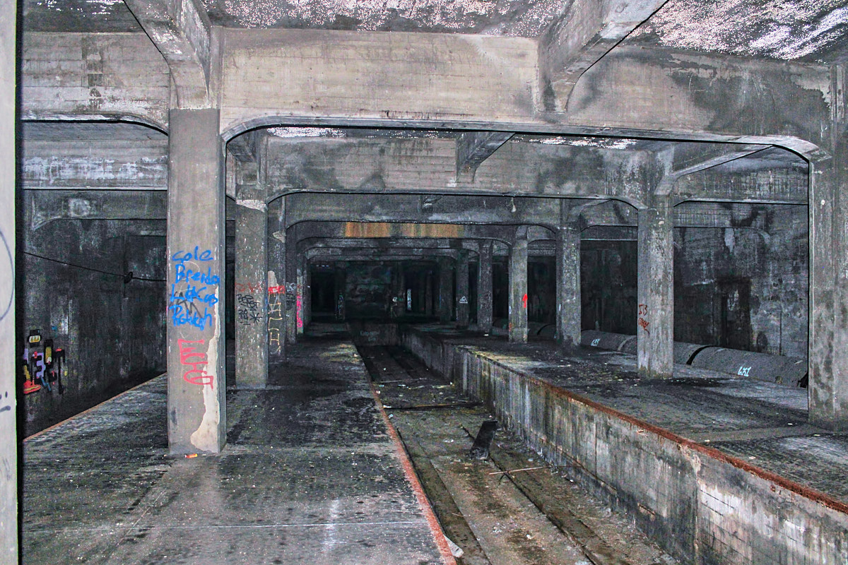 What remains of the Race Street subway station today.