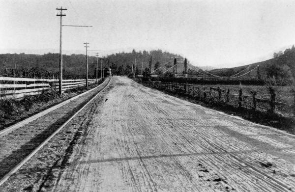 Historic photo showing the CL&A right-of-way near Harrison