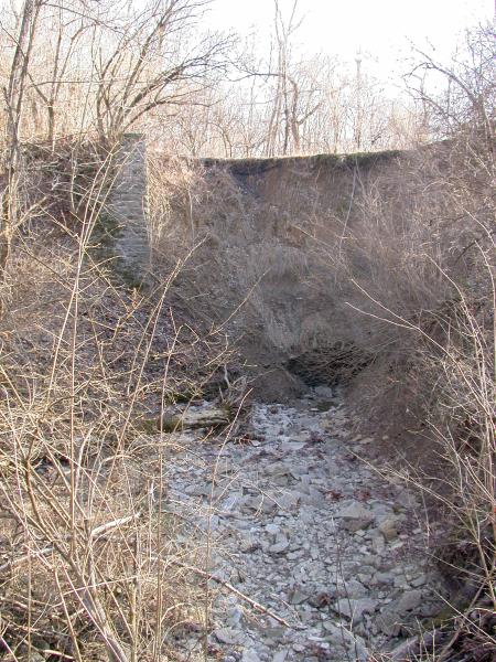 North side of the culvert wth the C&LE ROW at the top