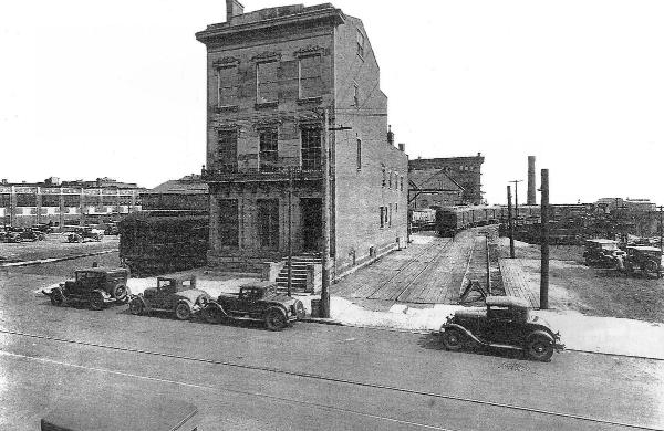 Historic photo of the old 4th Street Station