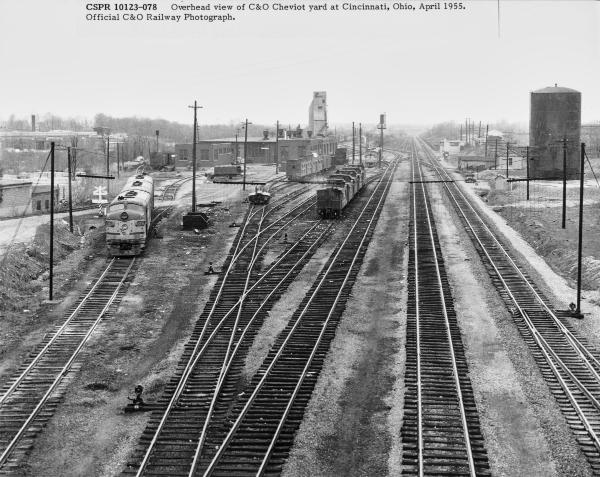 Historic photo of the C&O of Indiana Cheviot/Summit yard