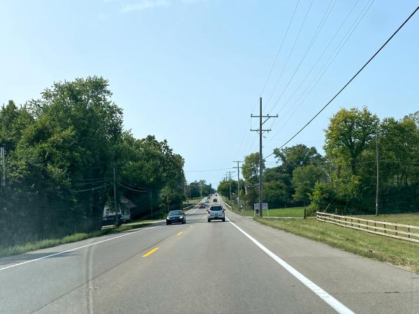 Typical view of the Dayton & Western route on US-35 between Union and Snyder Roads