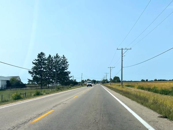 Typical view of the Dayton & Western route on US-35 between Eaton and New Hope