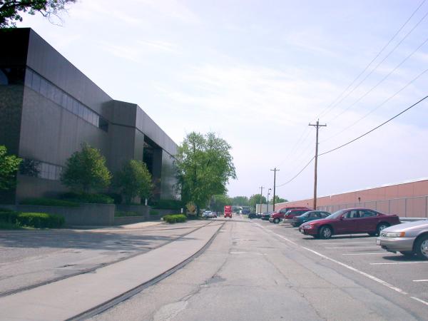 Freight spur at the Cincinnati Machine complex in Oakley