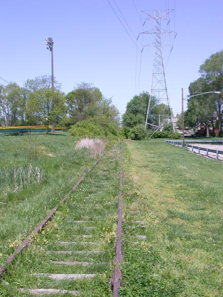 N&W line along the east side of Millcrest Park in Norwood