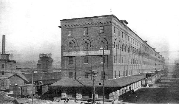 Another historic photo of the B&O freight warehouse, now Longworth Hall