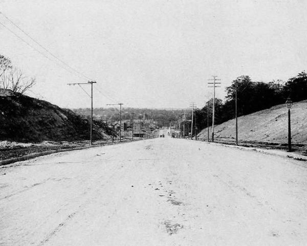Historic photo of Clifton Avenue next to Burnet Woods
