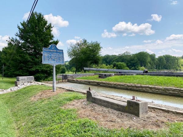 Whitewater Canal lock 24 east of Metamora along US-52
