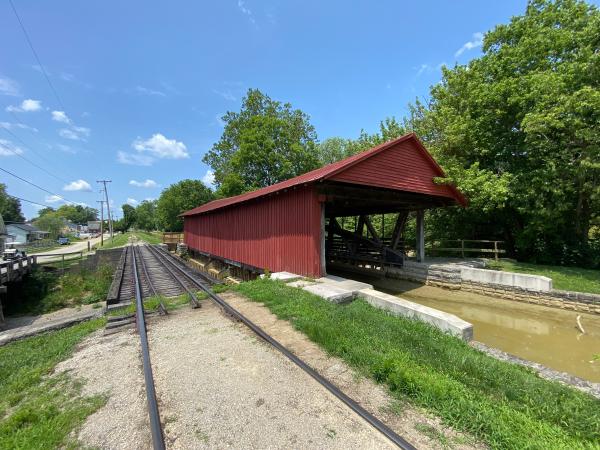 Whitewater Canal Duck Creek aqueduct in Metamora