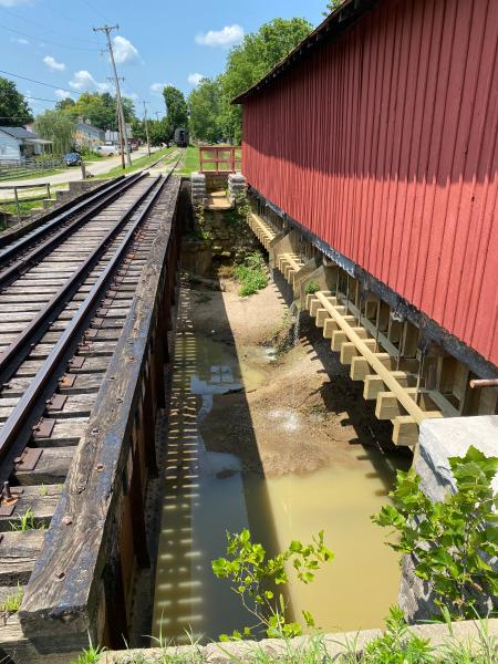 Whitewater Canal Duck Creek Aqueduct water management gates and spillway