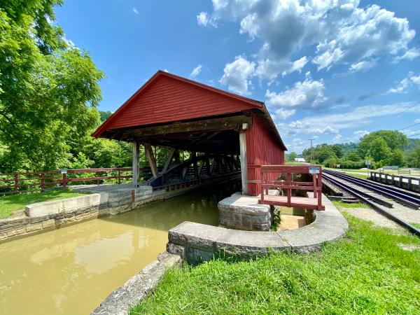 Whitewater Canal Duck Creek Aqueduct as seen from the west side