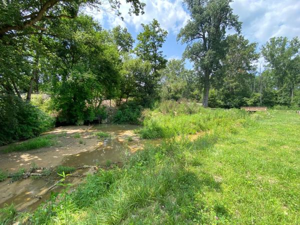 Laurel feeder culvert to the Whitewater Canal under the Whitewater Valley Railroad embankment