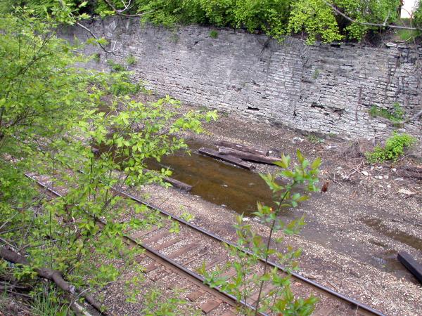 Remains of the Cincinnati & Whitewater Canal, later used by the Big Four