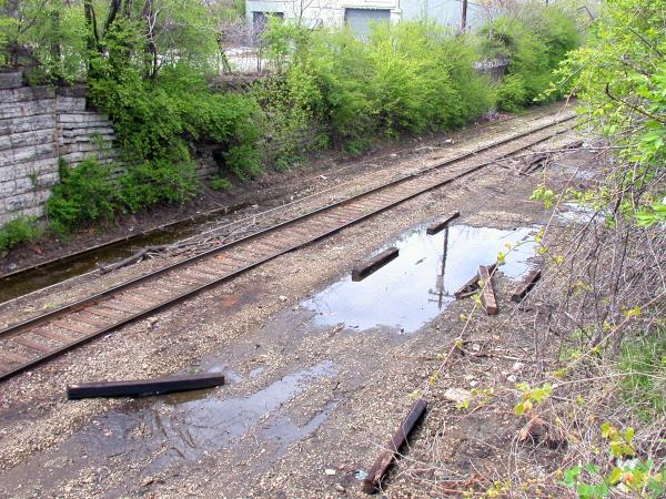 Remains of the Cincinnati & Whitewater Canal, later used by the Big Four