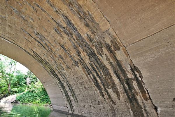 Former Indianapolis & Cincinnati, later Big Four Railroad bridge over Mill Creek