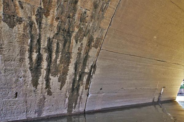 Former Indianapolis & Cincinnati, later Big Four Railroad bridge over Mill Creek