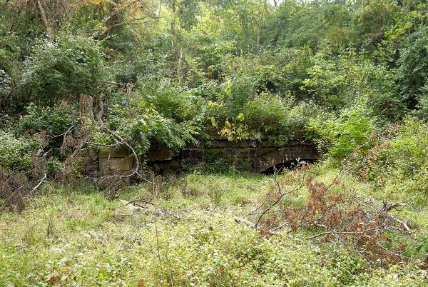 The north portal of the Cincinnati & Whitewater Canal tunnel in Cleves