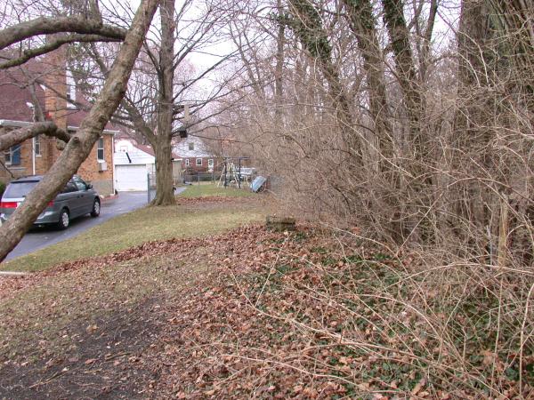 Cincinnati & Westwood right-of-way at the end of Dartmouth Avenue in Westwood
