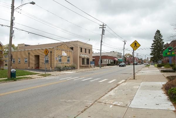A present-day view of the location of the Cincinnati & Westwood Glenmore Avenue Station