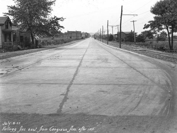 Historic photo of the CG&P on Kellogg Avenue in Columbia-Tusculum