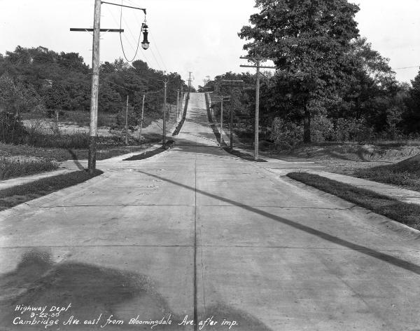 Historic Photo of the CG&P crossing Cambridge Street in Mt. Washington