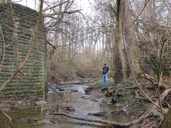 CG&P bridge abutments at Hall Run in Mt. Carmel