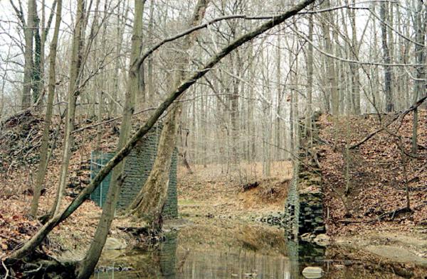 CG&P bridge abutments on the main line west of Lake Allyn