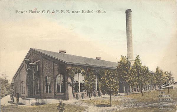 Historic view of the old CG&P powerhouse at Lake Allyn