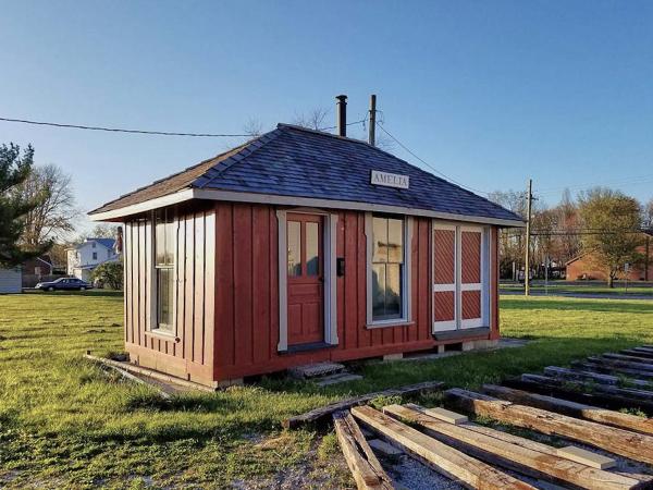 A more recent view of the CG&P Amelia Station after restoration
