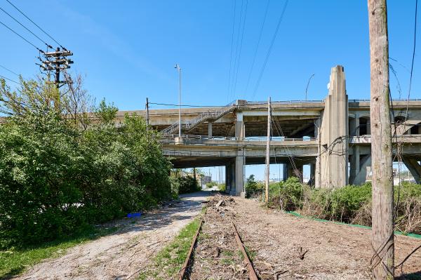 CH&D/CSX Industrial Track going under the Western Hills Viaduct