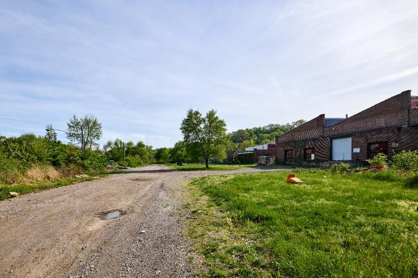 CH&D right-of-way behind old factory buildings on Beekman Street south of Millcreek Road in South Cumminsville