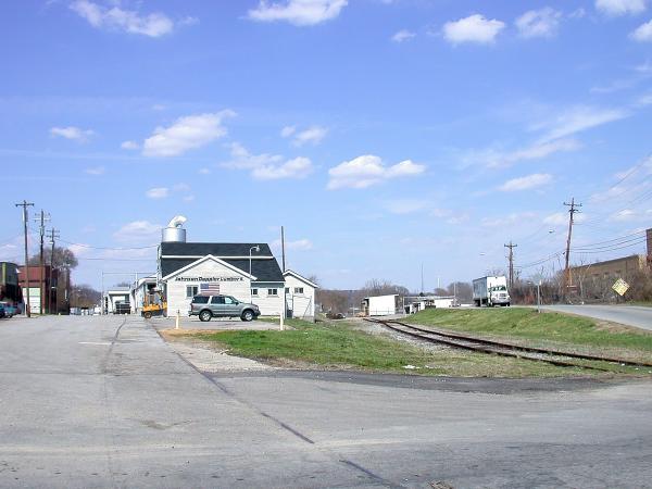 CH&D track crossing Millcreek Road in South Cumminsville