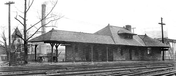 Historic photo of the CH&D Ivorydale station