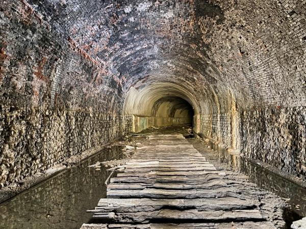 Interior view of the CL&N Oak Street Tunnel