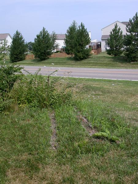 CL&N ties, looking northest from Timber Lane towards Socialville-Foster Road