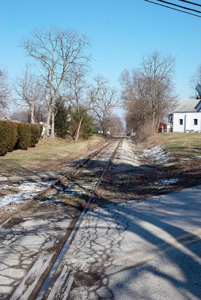 CL&N crossing Church Street in Mason