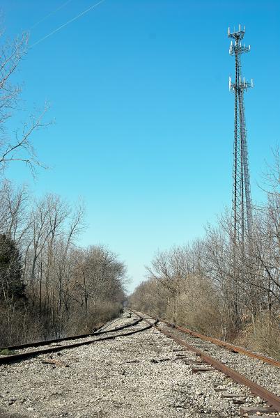 Middletown & Cincinnati track crossing in Hageman