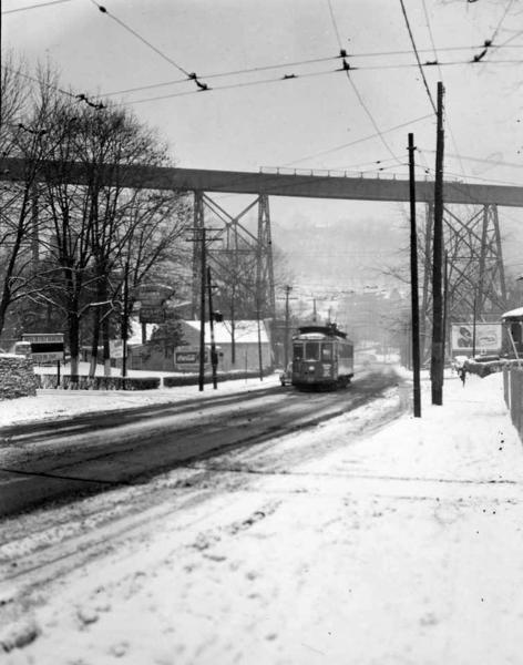 Historic photo of the Quebec Road loop in South Fairmount