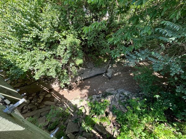 Miami & Erie Canal overflow channel under the Miamisburg & Carrollton Hydraulic near West Main and Weir Street in West Carrollton
