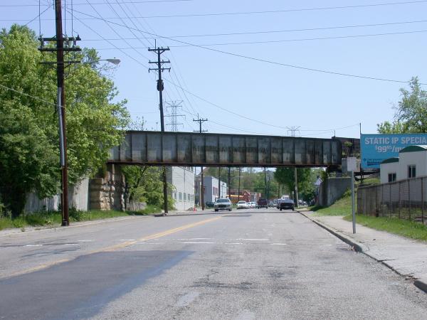 N&W overpass at Tennessee Avenue in Bond Hill