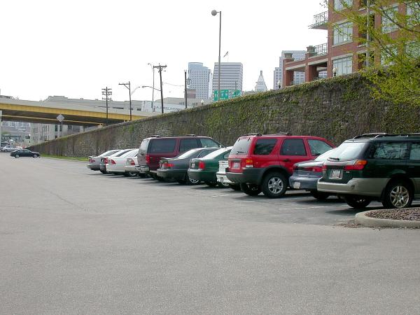 Location of Pennsylvania/Little Miami Railroad yards in the parking lot for Sawyer Point