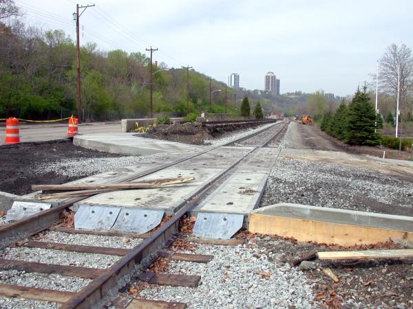 Indiana & Ohio Oasis, former Pennsylvania/Little Miami Railroad line at the entrance to the International Friendship Park
