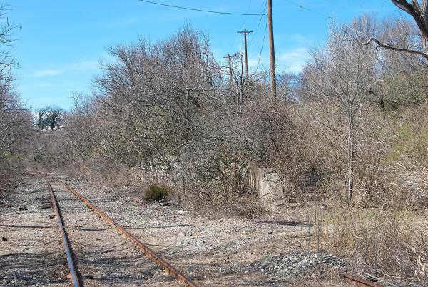 Stairs along Torrence Road at the Indiana & Ohio Oasis, former Pennsylvania/Little Miami Railroad