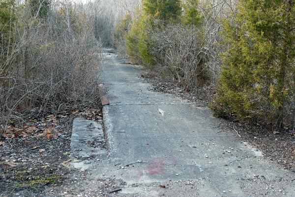 Pennsylvania/Little Miami Railroad shop ruins in the Pendleton Yard