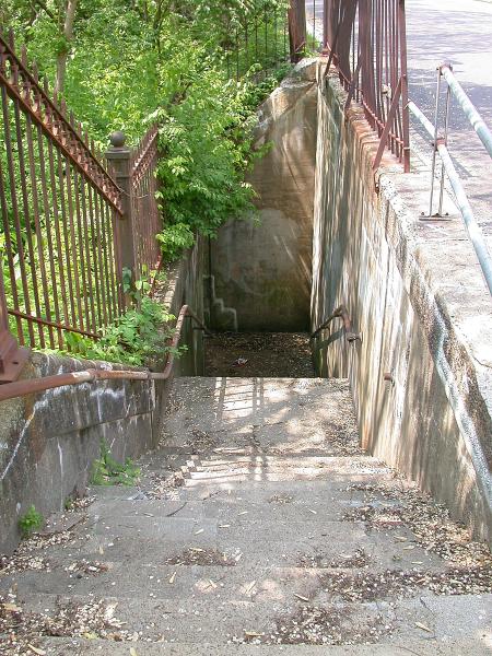 Indiana & Ohio Oasis, former Pennsylvania/Little Miami Railroad pedestrian underpass along Walworth Avenue in Columbia-Tusculum