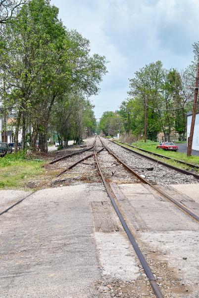 Connection of the CG&P and the Indiana & Ohio Oasis, former Pennsylvania/Little Miami Railroad at McCullough Street in Columbia-Tusculum