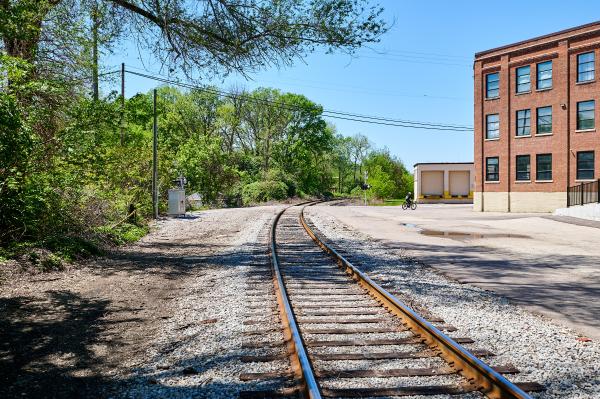 Indiana & Ohio Oasis, former Pennsylvania/Little Miami Railroad new track at Airport Road