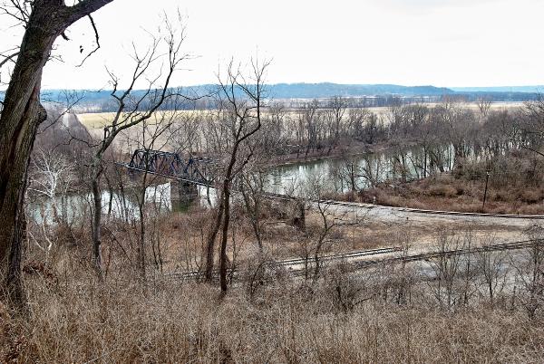 N&W Peavine line crossing the Little Miami River